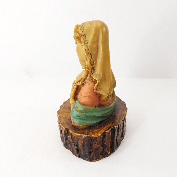 Madonna Mother & Child Figurine Sculpture Statue Italy Hand Painted Vintage - Picture 3 of 7